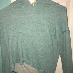 Blue crop top